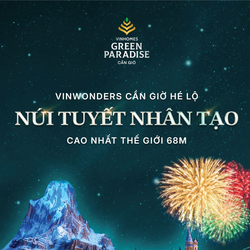 Choáng Ngợp Trước Núi Tuyết Nhân Tạo Cao Nhất Thế Giới 68m Tại VinWonders Cần Giờ