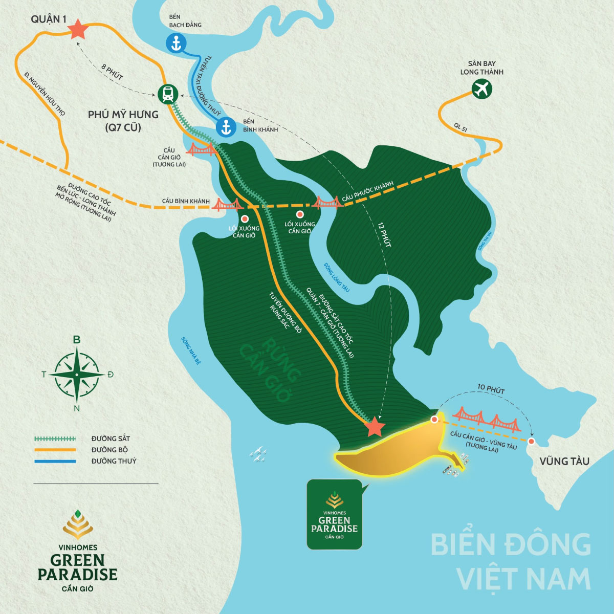 vị trí vinhomes green paradise